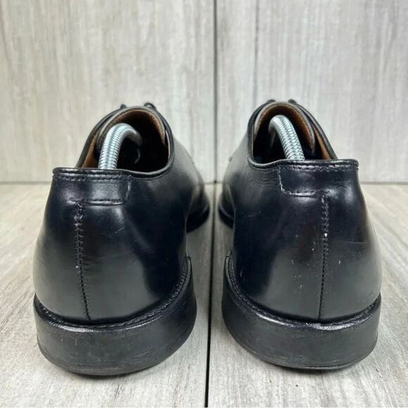 Allen Edmonds Delray Black Split Toe Oxford Derby Dress Shoe Mens Size 10.5 - Picture 7 of 10